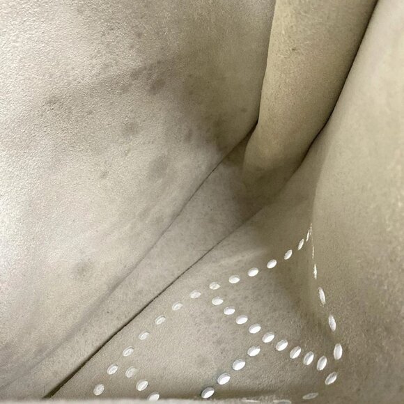 Auth HERMES Evelyne II GM - White Taurillon Clemence Square L Shoulder Bag - Picture 13 of 16